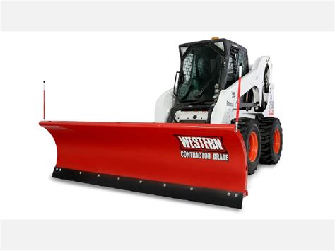 western skid steer plow for sale|best skid steer snow pusher.